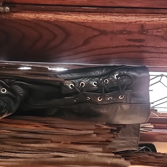 Vintage Fringe Leather jacket Size S from American Top - Picture 6 of 13